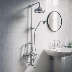 Huber Victorian Thermosztatikus Fürdő/Zuhanyszett 30 cm Rozsdamentes Acél 592.VN31H.AC