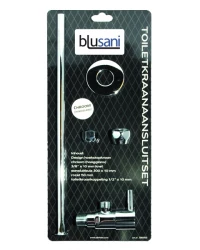 Blusani WC-kránoansluitset chroom BT01101