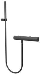 Waterevolution Flow zuhanytermosztát fekete zuhanyszettel T140TPR
