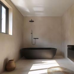 Waterevolution Flow zuhanytermosztát fekete zuhanyszettel T140TPR