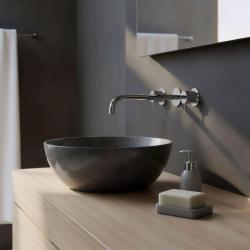 Waterevolution Flow 3 lyukas beépíthető mosdócsap króm, 25 cm-es kifolyóval T1163F01-25