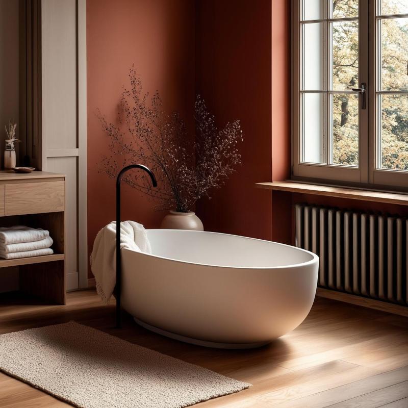 Waterevolution Flow álló fürdőkifolyó matt fekete T1673PR