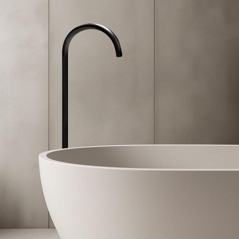 Waterevolution Flow álló fürdőkifolyó matt fekete T1673PR