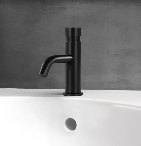 Waterevolution Flow Zelfsluitende Fonteinkraan Mat Zwart T110TPPR