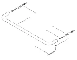 Waterevolution flow törölközőtartó 35cm matt fekete A111PR