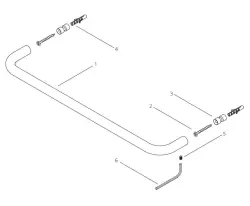 Waterevolution flow handdoekhouder 60cm mat wit A112BR