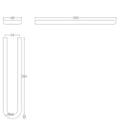 Waterevolution flow handdoekhouder mat zwart A115PR