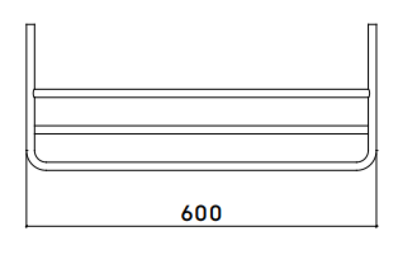 Waterevolution flow törölközőtartó matt fehér A118BR