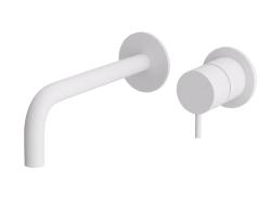 Waterevolution Flow beépíthető mosdócsaptelep matt fehér, 15 cm-es kifolyóval T116BBR-15