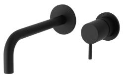 Waterevolution Flow beépíthető mosdócsaptelep matt fekete, 15 cm-es kifolyóval T116BPR-15