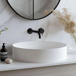 Waterevolution Flow beépíthető mosdócsaptelep matt fekete, 15 cm-es kifolyóval T116BPR-15