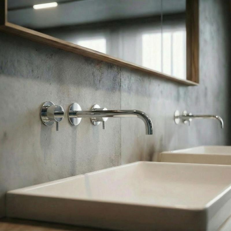 Waterevolution Flow 3 lyukas beépíthető mosdócsaptelep króm, 21 cm-es kifolyóval T1163F01-21