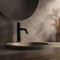 Waterevolution Flow elektronikus mosdócsaptelep infravörös érzékelővel, elemmel működő, matt fekete T110EBPR