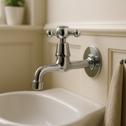 PB klasszikus falra szerelhető csaptelep csillag alakú fogantyúval, hideg vizes, krómozott 1208855592