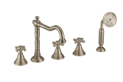 PB klasszikus 5-lyukú kádperemcsap csillaggombokkal rozsdamentes acél 1208855792