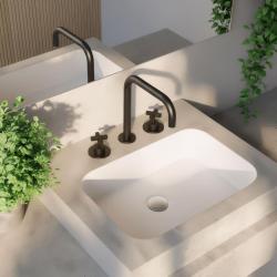 Waterevolution Cruz 3-lyukú mosdócsaptelep matt fekete 1208916602