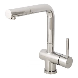 CARESSI Chrome éénhendel keukenkraan met uittrekbare kraanuitloop chroom CA108CH U ECO 1208920642