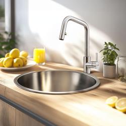 Franke Keukenkraan Kubus uittrekbare handdouche roestvrijstaal 115.0529.207

Franke Kubus konyhai csaptelep kihúzható kézi zuhannyal rozsdamentes acél 115.0529.207