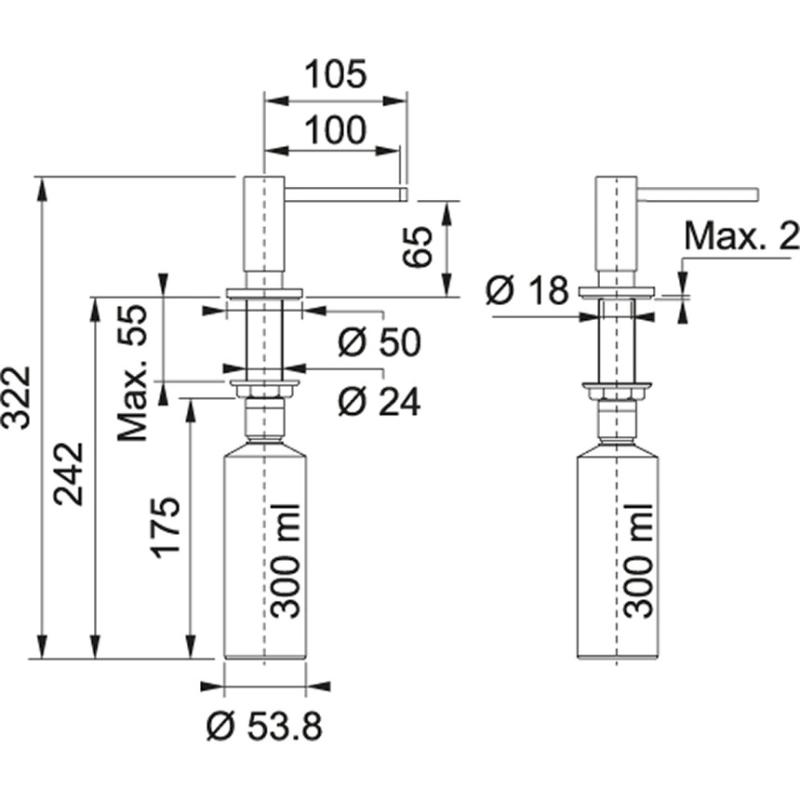 Franke Active Inbouw Zeepdispenser mat wit 119.0547.905

Franke Active Beépíthető Szappanadagoló matt fehér 119.0547.905