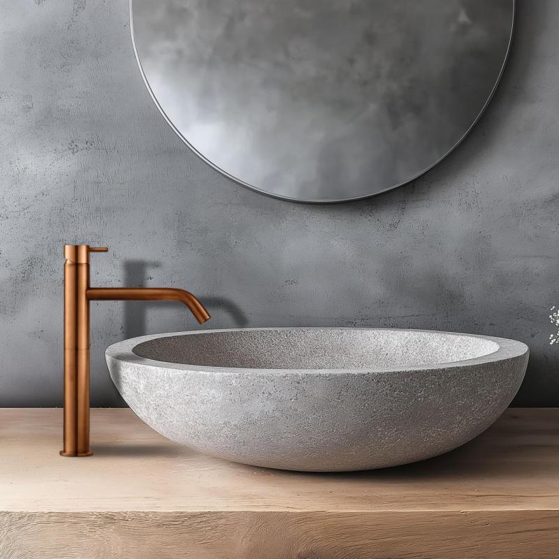 Waterevolution Flow mosdócsaptelep mosdótálakhoz PVD csiszolt réz T115CPE