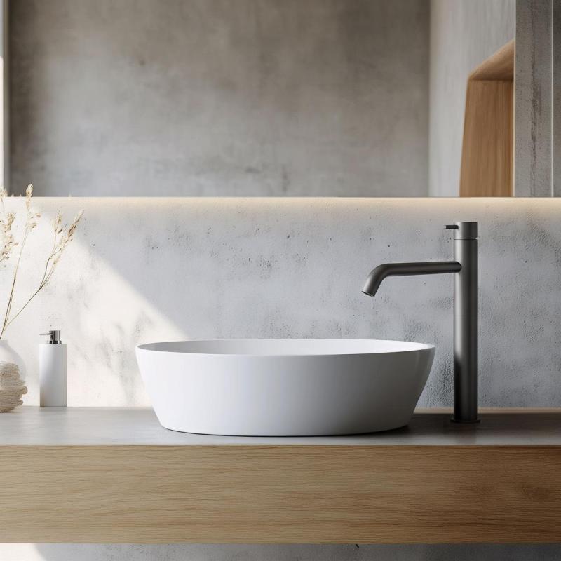 Waterevolution Flow mosdócsaptelep mosdótálakhoz PVD gun metal T115GME