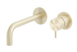 Waterevolution Flow beépíthető mosdócsaptelep PVD fehér arany, 15 cm-es kifolyóval T116BWGE-15