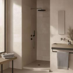 Waterevolution Flow beépíthető zuhanytermosztát 1 átállítócsappal, gun metal 1208948849