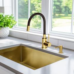 Luxe ingebouwde keuken zeepdispenser PVD goud 1208952330