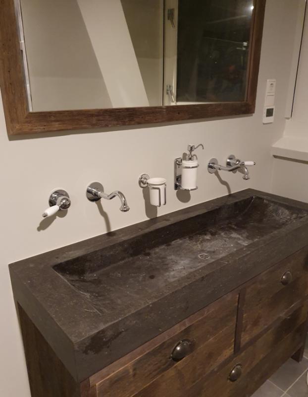 PB nosztalgikus beépített mosdócsaptelep Vintage 21 cm kifolyó króm