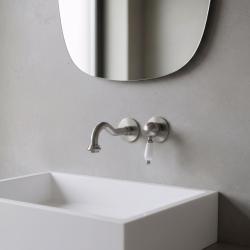 PB nosztalgikus beépített mosdócsaptelep Vintage kifolyó 21 cm rozsdamentes acél