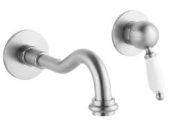 PB nosztalgikus beépített mosdócsaptelep Vintage kifolyó 21 cm rozsdamentes acél