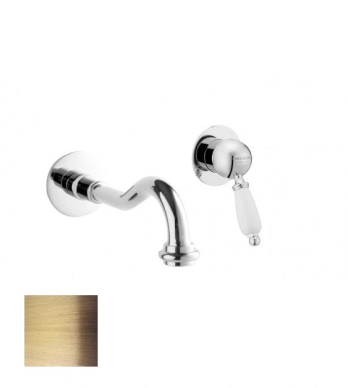 PB nosztalgikus beépíthető mosdócsaptelep Vintage kifolyóval, 21 cm Bronz