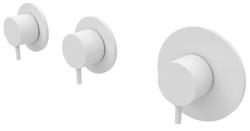 Waterrevolúció Flow beépített zuhanytermosztát 2 elzárócsappal matt fehér 1208953386