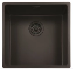 Reginox Amsterdam Nieuw model 40 Regi-graniet spoelbak Pure black zwart onderbouw en opbouw 1208953476