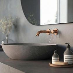 SB Round 316 beépíthető mosdócsaptelep Csiszolt Réz PVD 102 mm