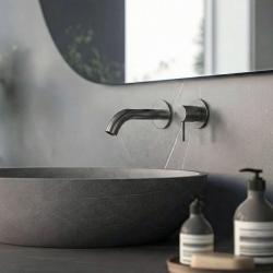 SB Round 316 beépített mosdócsaptelep Gun Metal PVD 102mm