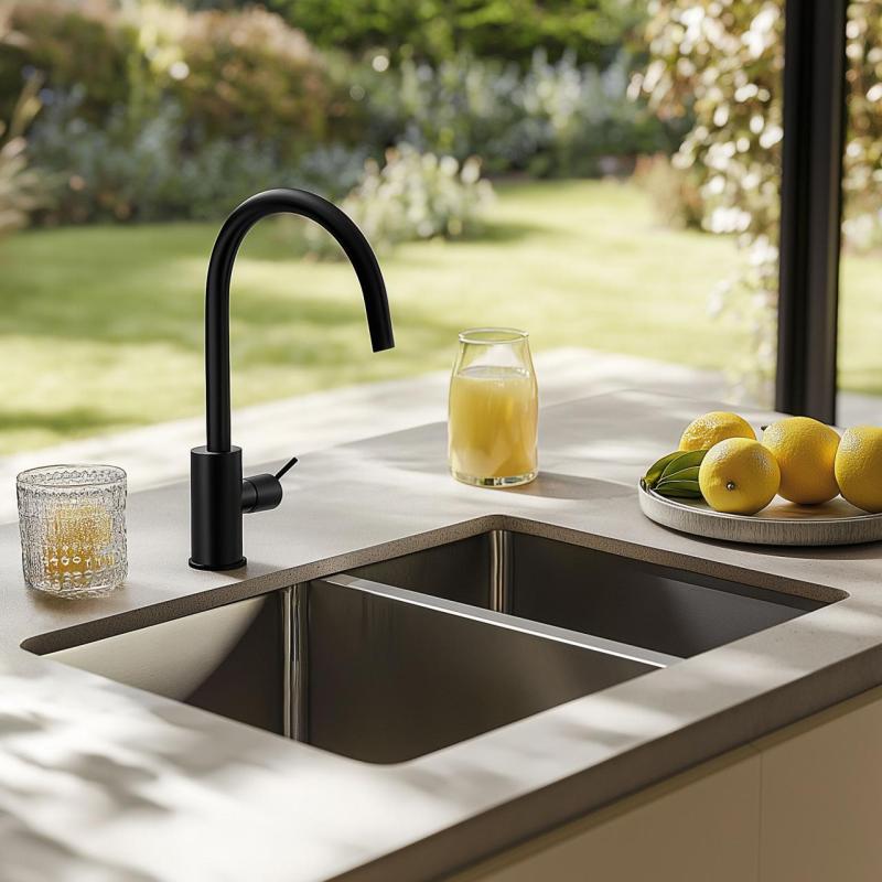 Franke Mythos MYX 160.34.16 BL másfeles rozsdamentes acél mosogatótálca aláépítve 34+16cm 122.0638.273