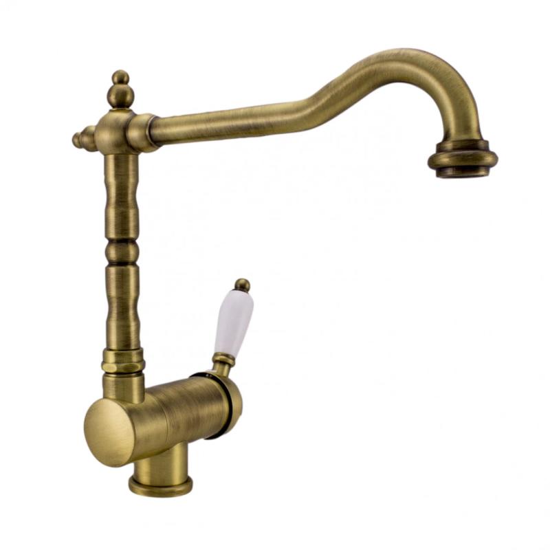 PB Vintage Nosztalgikus konyhai csaptelep ablak alá lehajtható Bronz 1208953756