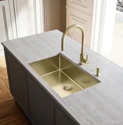 Franke Eos Neo arany konyhai csaptelep kihúzható szórófejjel PVD gold 115.0681.244