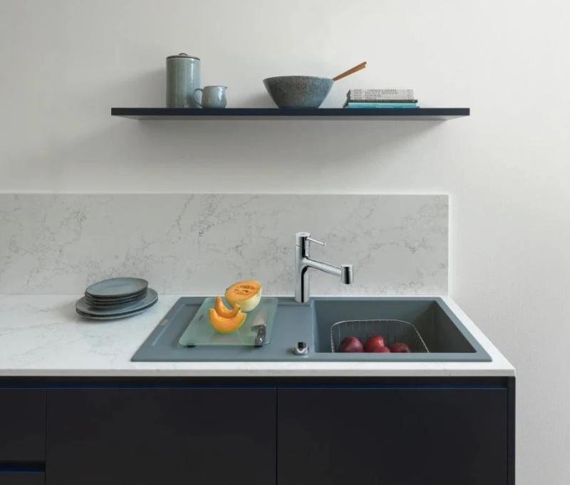 Franke Centro konyhai csaptelep króm kihúzható zuhanyfejjel 115.0600.131