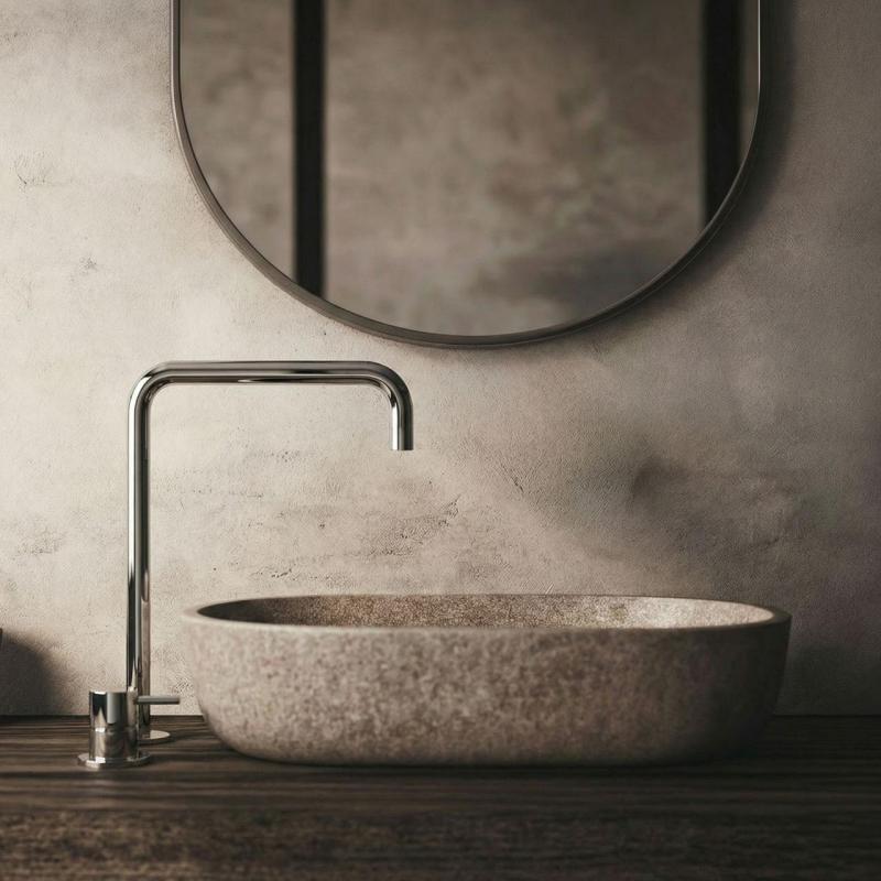 Waterevolution Flow 2-lyukas mosdócsap magas kifolyóval 222 króm T122H01