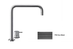 Waterevolution Flow 2-lyukú mosdócsaptelep magas kifolyóval 222 PVD Gun Metal T122HGME