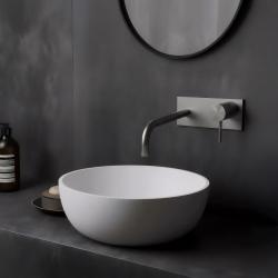 Waterevolution Flow beépíthető mosdócsaptelep fedőlappal, teljes egészében rozsdamentes acélból, 21 cm-es kifolyóval T1161BIE-21