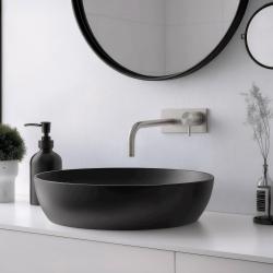 Waterevolution Flow beépíthető mosdócsaptelep fedőlappal, teljes egészében rozsdamentes acélból, 15 cm-es kifolyóval T1161BIE-15