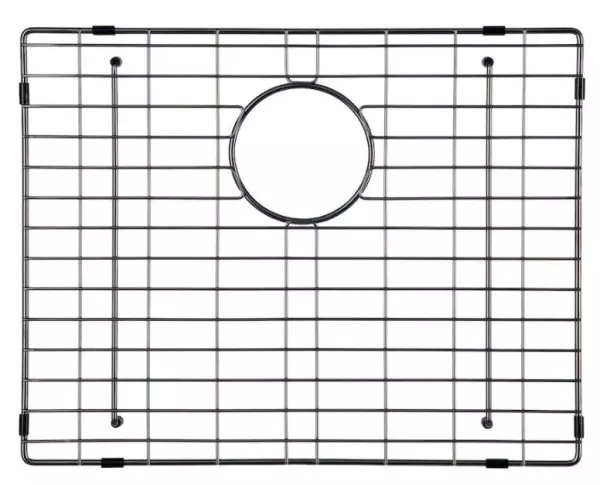 Lorreine mosogató aljzat rács PVD gunmetal antracit mosogató rács 50x40cm 1208955097