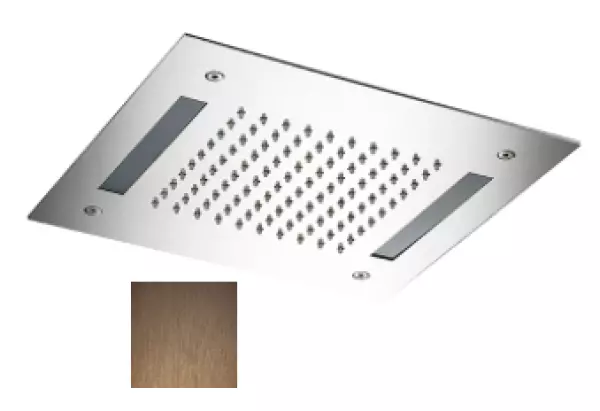 SB Easy Inbouw Regendouche 30x30cm PVD Koper met Verlichting 1208955441