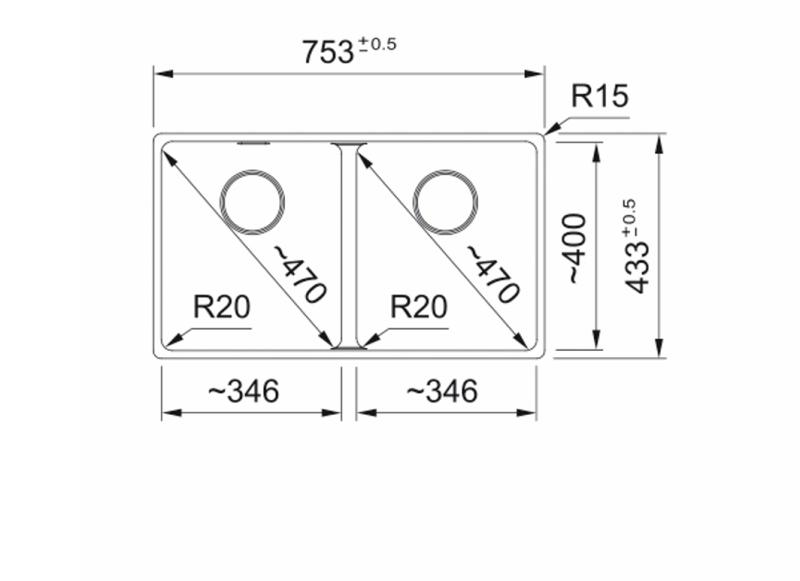 Franke Maris MRG 220/120-35-35 Black edition dupla mosogató