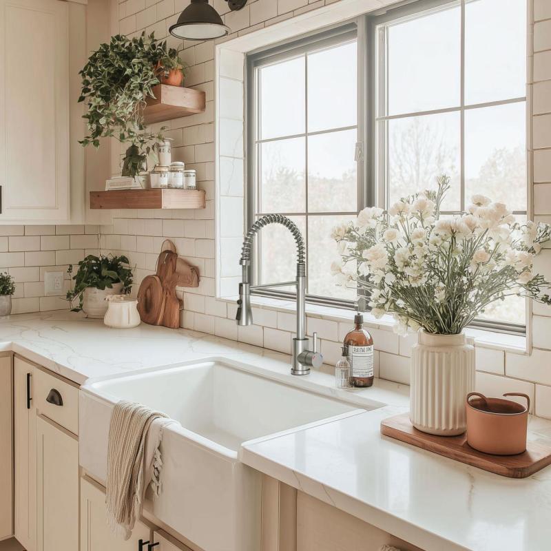 Quadri Derby konyhai csaptelep rugalmas kifolyóval és 2 fajta sugárral rendelkező zuhannyal, króm 1208955915