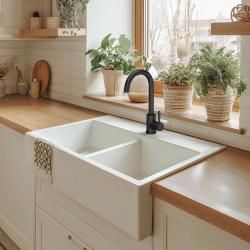 Quadri Coventry konyhai csaptelep matt fekete, forgatható kifolyóval 1208956030