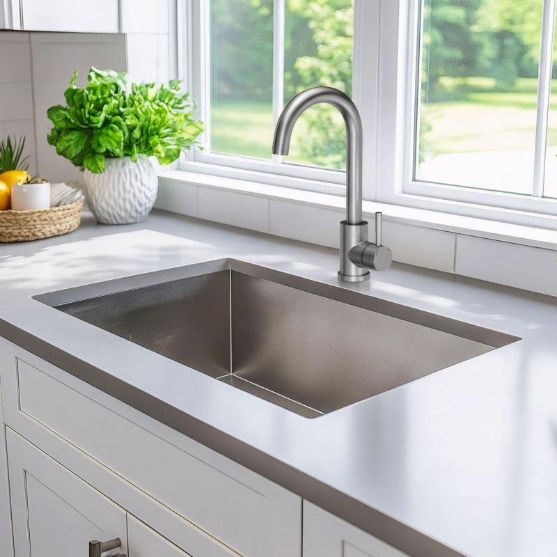 Quadri Coventry konyhai keverőcsaptelep matt króm, forgatható kifolyóval 1208956032